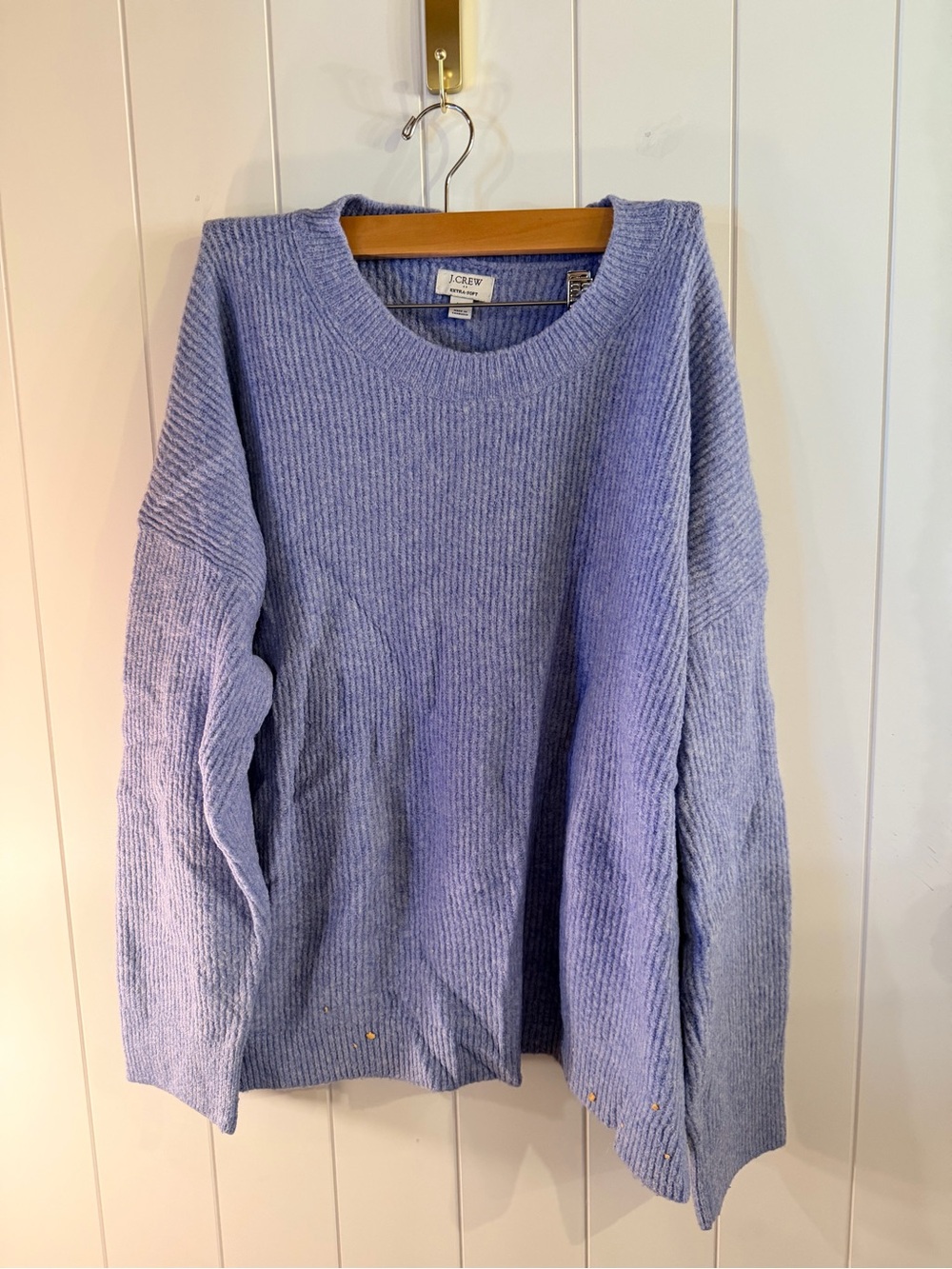 J.Crew Extra-Soft Blue Oversized Sweater XL